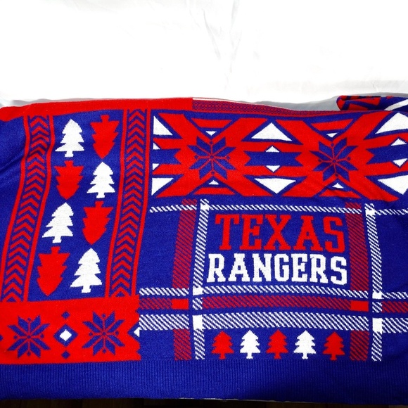 Men’s | Klew |  MLB Texas Rangers Christmas Pullover Sweater - XXL - Picture 7 of 12